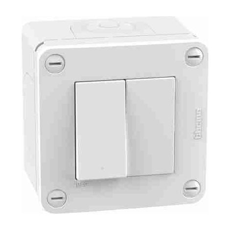 BTI28402W1 Scatola IP40 2 moduli - con interruttore + falso polo