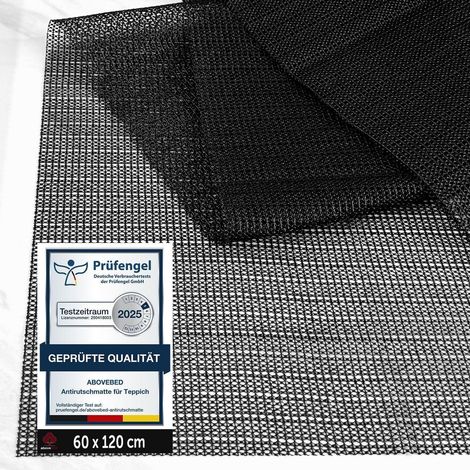 Antirutschmatte für Teppich 60x120cm, rutschfest, zuschneidbar, schwarz (1/5)