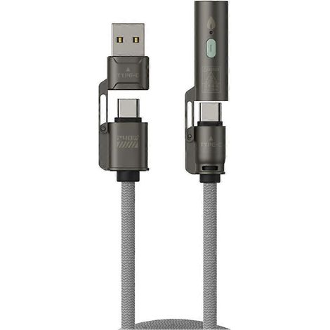 Allume-cigare portable multifonction, mini, câble de données USB, charge ultra rapide (1/5)