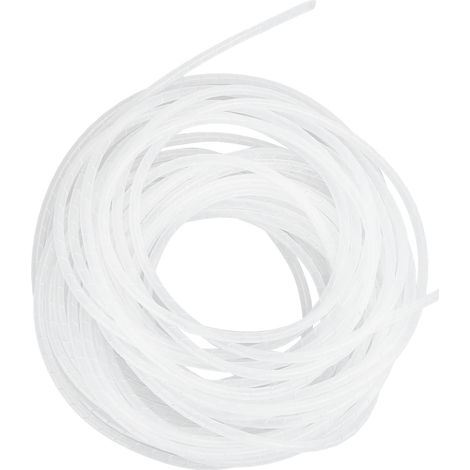 Cache-câbles spiralé, organisateur de câbles flexible, support, blanc, Φ18-2,7 mètres (1/5)