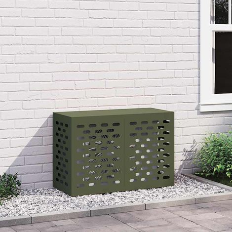 Air Conditioner Cover Olive Green 90 x 40 x 60 cm vidaXL