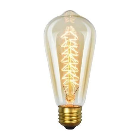 Lot de 4 Ampoules LED E27 40W Style Vintage Edison ST64 Arbre de Noël, Décoration Rétro, AC 220V, Lumière Chaude (1/5)