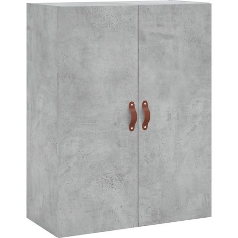 Armoire murale gris béton 69,5x34x90 cm
