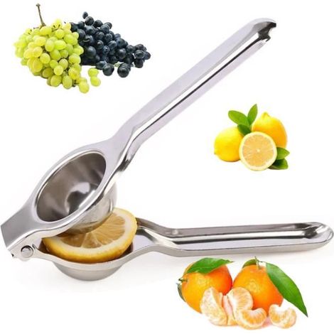 Presse-agrume manuel,Presse Citron portable en Acier Inoxydable,pour Lime,Voyage,Jus d' (1/4)