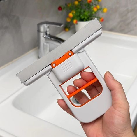 Mini balai de nettoyage de bureau multifonctionOutil de lavage éponge pour table et vitreBalai de table pratique pour salle de bain et maison (1/5)