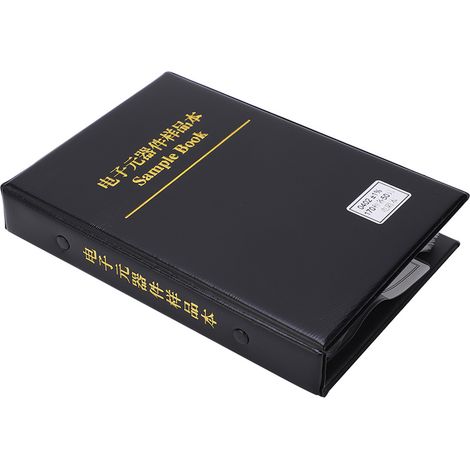 0402 Serie 170 Widerstandssortiment, Musterbuch für elektronische Bauteile, Schwarz (1/5)