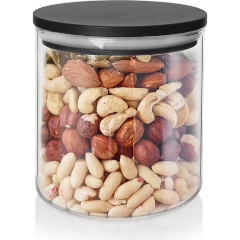 Recipiente de vidrio para productos a granel con tapa y cierre hermético, 450 ml (1/5)