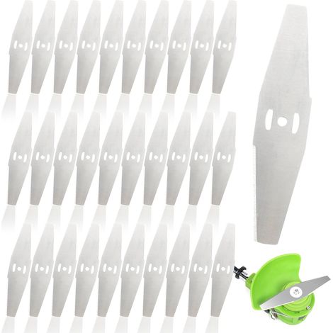 30 Lames Désherbeuse, Acier, 150 mm, Trou 5 mm, Pour Tondeuse 24V 36V (1/5)