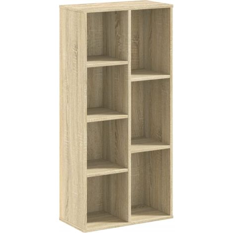 Bookcase Sonoma Oak 50x25x105 cm Engineered Wood vidaXL