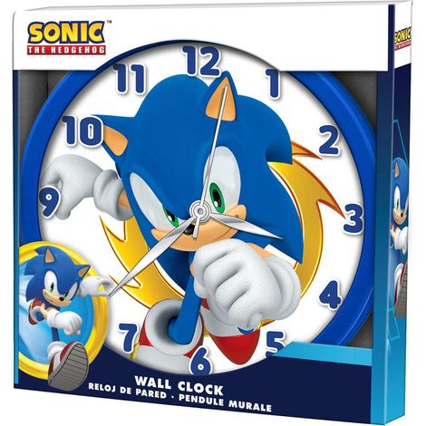 Orologio da parete Sonic The Hedgehog 12 pollici a batteria