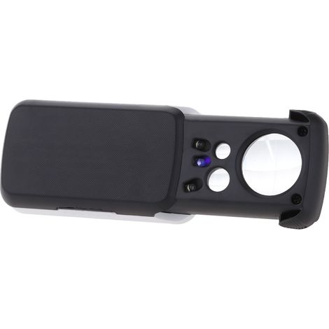 Tragbare Multifunktionslupe mit hoher Vergrößerung (30x/60x/90x) mit 2 LED-Leuchten und 1 UV-Lampe zur Banknotenprüfung und Schmuckinspektion (1/2)