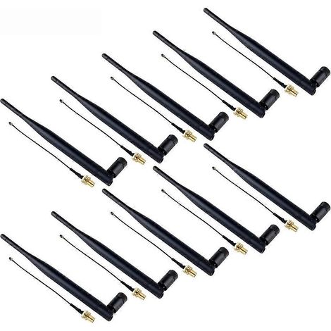10 omnidirektionale 5-dBi-Antennen mit SMA-Stecker für intelligente IoT-Geräte (868 MHz) (1/5)