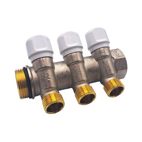 COLLETTORE FASATO CON VITONE- 1 x 1/2 3 Vie- TDMB- pezzi 1