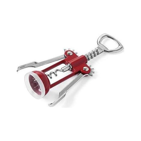 Korkenzieher aus Edelstahl mit Flügeln für Rotwein, robuster Flaschenöffner, manuell, silberfarben, Sommelier-Werkzeug, Weinkeller-Accessoire, 1 Stück (1/5)
