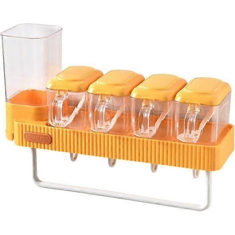 Rack Cutlery Sets Condiment Container Chopsticks Container Set Yellow (1/5)