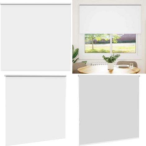 vidaXL Verdunkelungsrollo Weiß 160x150cm Stoffbreite 156,6cm Polyester (1/5)
