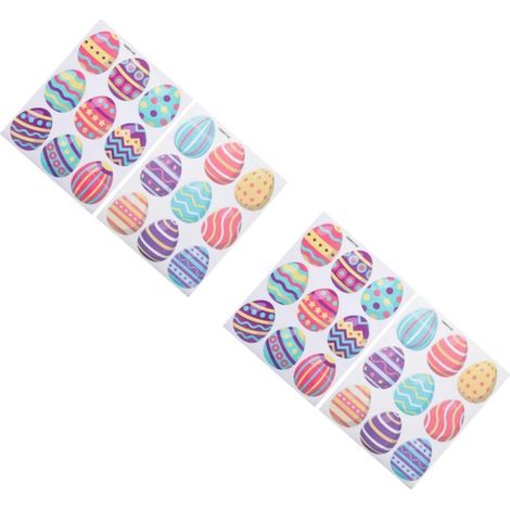 2 Ensembles Aimants À Décoration Murale De Pâques Autocollants Muraux Autocollant De Réfrigérateur De Pâques Autocollant De Fenêtre D' Décor De Lapin Pvc 2 Feuilles 2 (1/5)