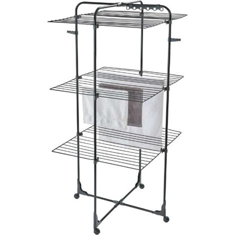 Leifheit - Tendedero de ropa Classic Tower 340, negro 81471 (1/3)
