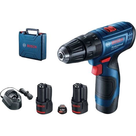 Bosch – Perceuse-visseuse sans fil 12V avec 2 batteries 2,0Ah – Moteur Brushless – Couple 30Nm – 6019G8000