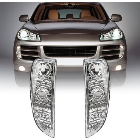 Ein Paar Tagfahrlichtabdeckungen für Porsche Cayenne 957 2007-2010