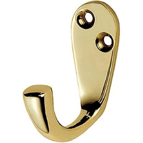 BH01321 Patère simple Laiton massif