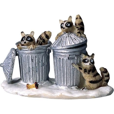 Lemax Procioni Ladri Nei Bidoni - Trash Bandits - LEMAX - 42878