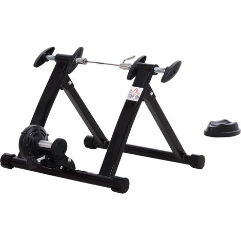 Rodillo Bicicleta Plegable Resistencia Magnética 26-28 Pulgadas Soporte Entrenador Bici Interior 54,5x47,2x39,1 cm Noir (1/5)
