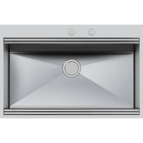 Foster Milano Lavabo sobre-encimera Rectangular Acero inoxidable (1/5)