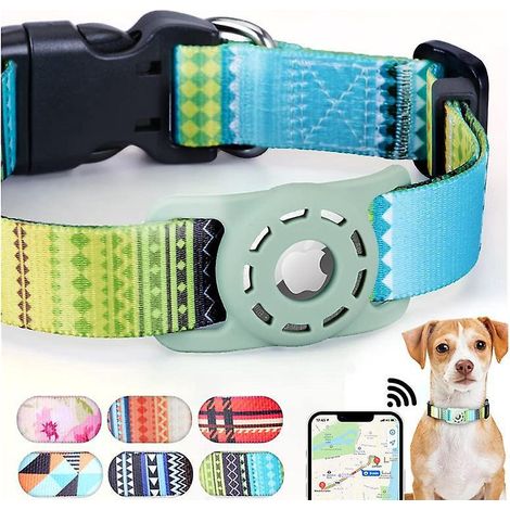 collier Chat -s-vert Impression Numrique Collier Pour Chat Airtag Support Airtag Boucle De Scurit,collier Chat Personnalis (1/5)