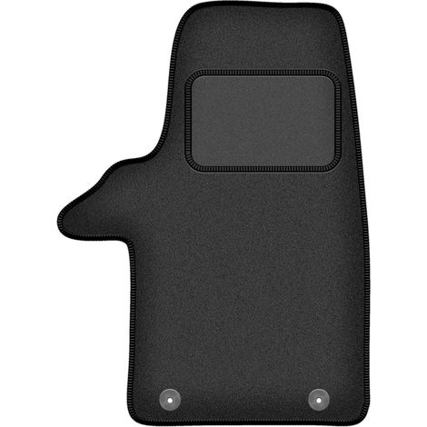 Tappetino in velluto per conducente per: furgone VW Transporter T5, 2 file (2003-2015) grafite