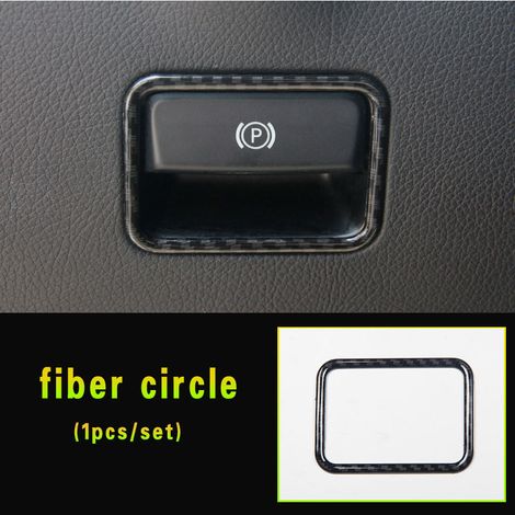 (cercle en fibre) compatible avec Mercedes Benz ML350 2012, 320, GL450 AMG GLE, W166, GLS63, 350d A, W176 B, W246, GLA, X156. Accessoires autocollants pour frein à main de stationnement. (1/5)