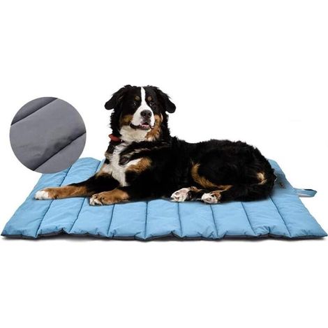Tapis Chien&Chat Grand Taille (Frais et Chaud), Panier Chien Pliable, Coussin Chien Lavable, Antistatique Lit Voyage Chien Exterieur, Matelas pour Chien Refroidissement (110 x 68 cm) (1/4)