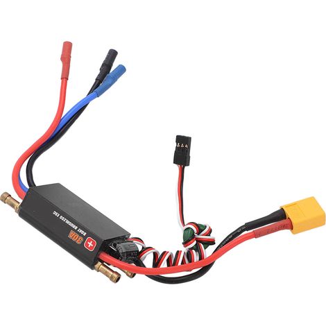 Contrôleur de vitesse électrique (ESC) sans balais étanche 30A pour bateau radiocommandé de 450 mm (compatible 2-4S). (1/5)