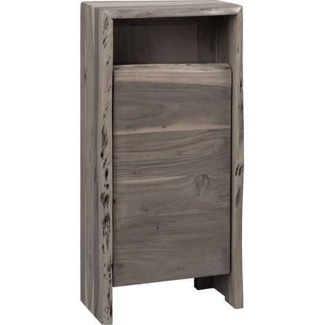PURE ACACIA 604 Comò in legno di acacia - laccato / grigio 40x20x80