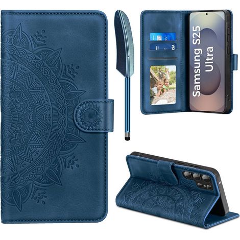 Handyhülle Galaxy S25 Ultra Flip Samsung Galaxy S25 Ultra Dunkelblau (1/5)