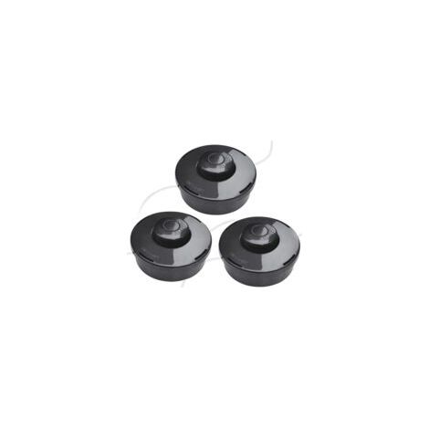 Set mit 3 Universal-Freischneiderköpfen, A6481 Nylon-Ersatzspule für Trimmer-/Freischneider-Schneidkopf M10 x 1,25 für Benzin-Freischneider - Crezuo