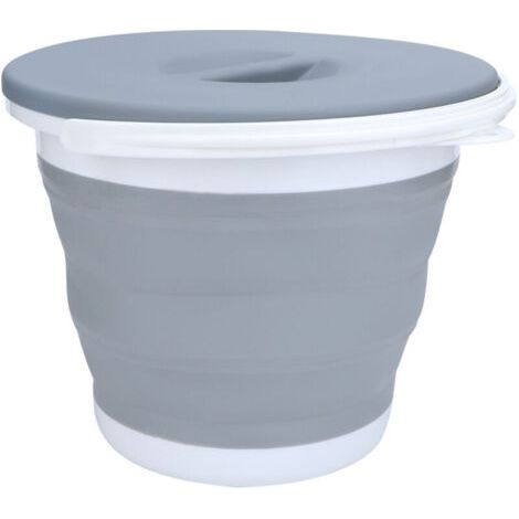 Conteneur d'eau pliable et portable, seau pliable pour le lavage de voiture, la pêche, les voyages et le camping en plein air (1/5)