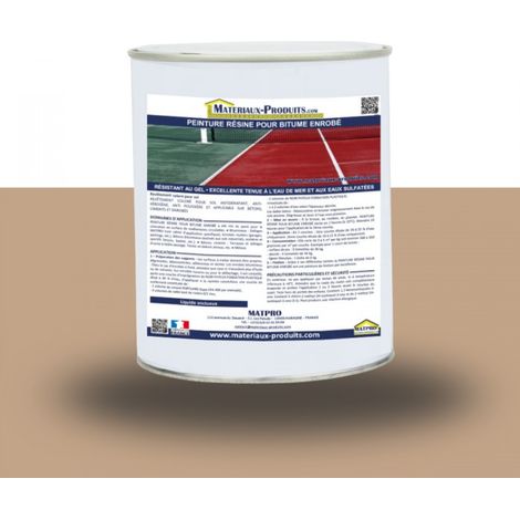 Peinture résine pour bitume enrobé - 250 Kg Marron clair - MATPRO (1/5)