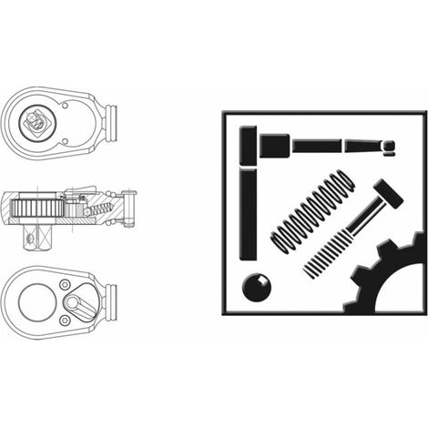 HAZET Cliquet, complet 5121-2-01