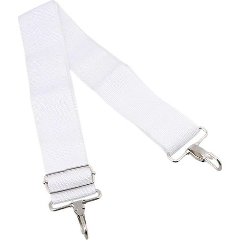 Sangle de transport réglable en nylon blanc pour caisse claire de marche, largeur 50 mm, référence WS4026 (1/3)