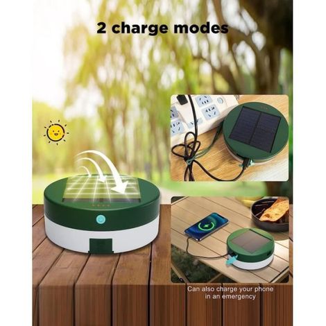 Guirlande Lumineuse - 33 LED - Rechargeable Solaire Et USB - Dimmable Via Application Bluetooth - Pour Camping Jardin Extérieur - 5 M (1/4)