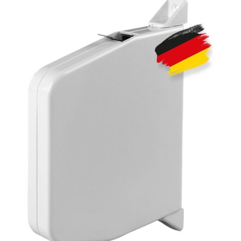 BAUHELD Rolladen Gurtwickler Aufputz 23mm Maxi mit Einfädelautomatik - Weiß