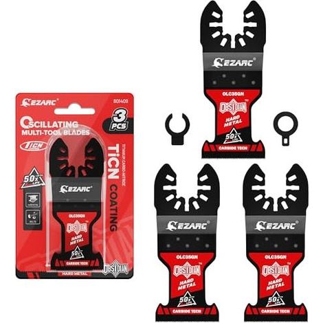 Lames de scie oscillante en carbure pour métal dur clous boulons vis système de dégagement rapide compatible multi outils lot de 3