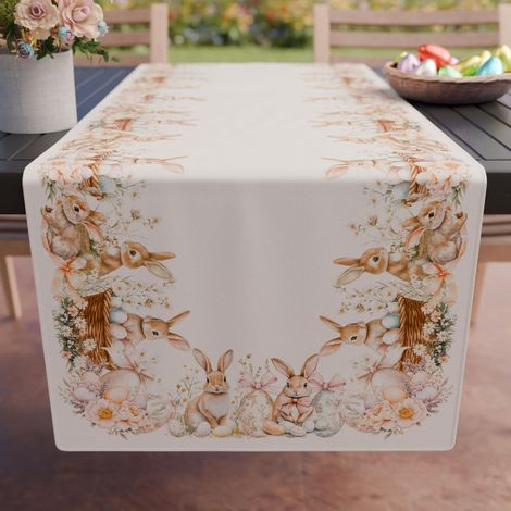 Accessoires Textiles de Cuisine, Chemin de Table de Pâques 40 x 140 cm en Microfibre, Nappe de Table en Impression numérique, 26 33, 100 % (1/3)