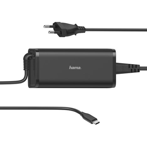 HAMA Netzteil Notebook USB-C 100-240V 5-20V/100W (1/2)