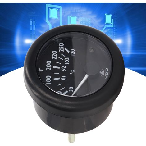 Nadel-Wassertemperaturanzeiger für Dieselgeneratoren, VDO-konform, 52 mm elektromagnetischer Wassertemperaturanzeiger, 12 V (1/5)