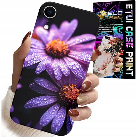 Custodia per iPhone XR - cover con fiori di margherita rosa (1/5)