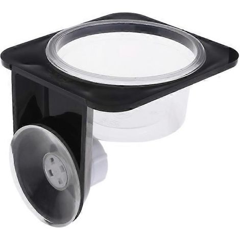 Distributeur de nourriture à ventouse pour reptiles, anti-évasion, bol d'eau, récipient pour vers et nourriture vivante pour geckos, serpents, caméléons et iguanes - Ventouse simple (1/5)