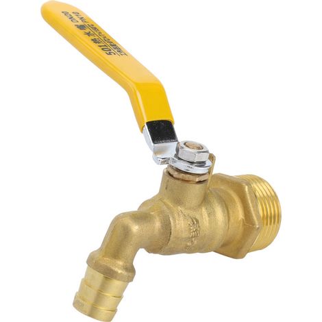Robinet Eau Chaude Laiton Filetage G3-4 Poignée Levier Pour Chaudière Théière - 1 Pièce (1/5)
