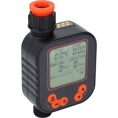 Programmateur arrosage automatique G3/4 femelle écran LCD numérique avec capteur de pluie pour robinet programmable 8 programmes (1/5)
